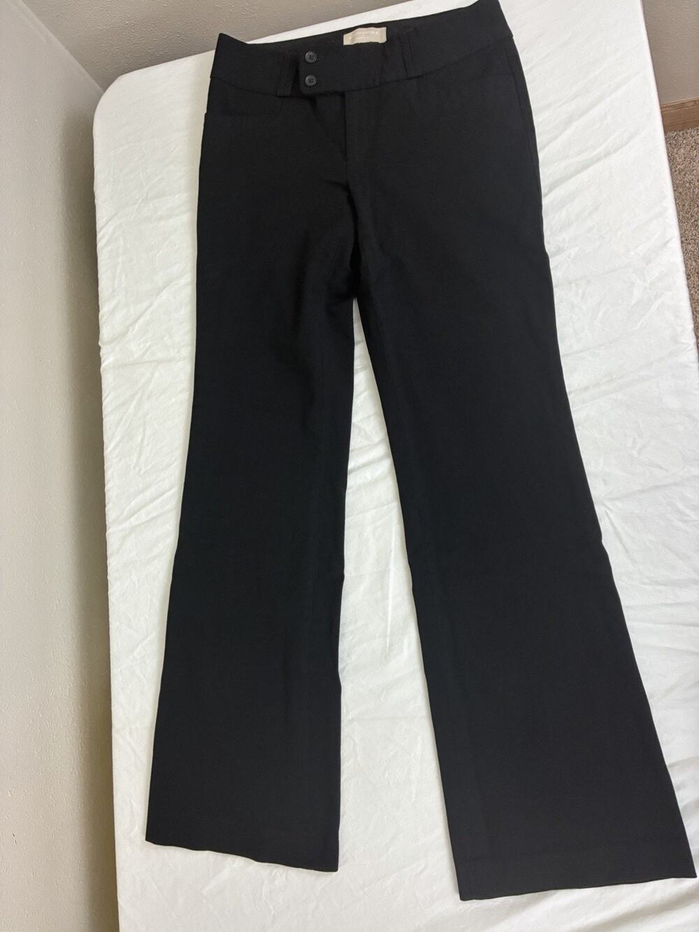 Banana Republic Women’s Black Martin Fit size 8 Straight-Leg Dress Pants